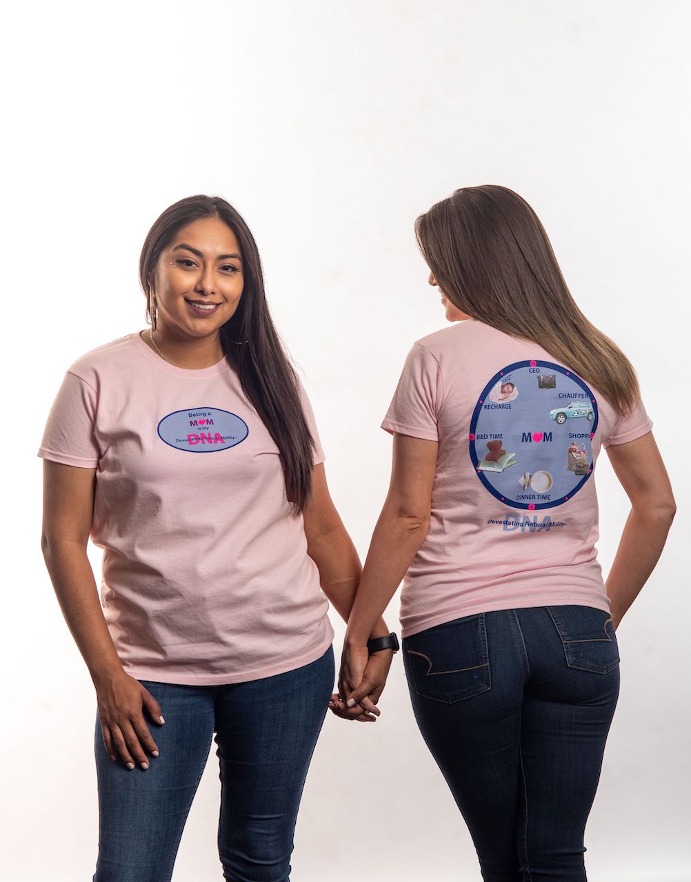 Pink "Mom" DNA T-Shirt