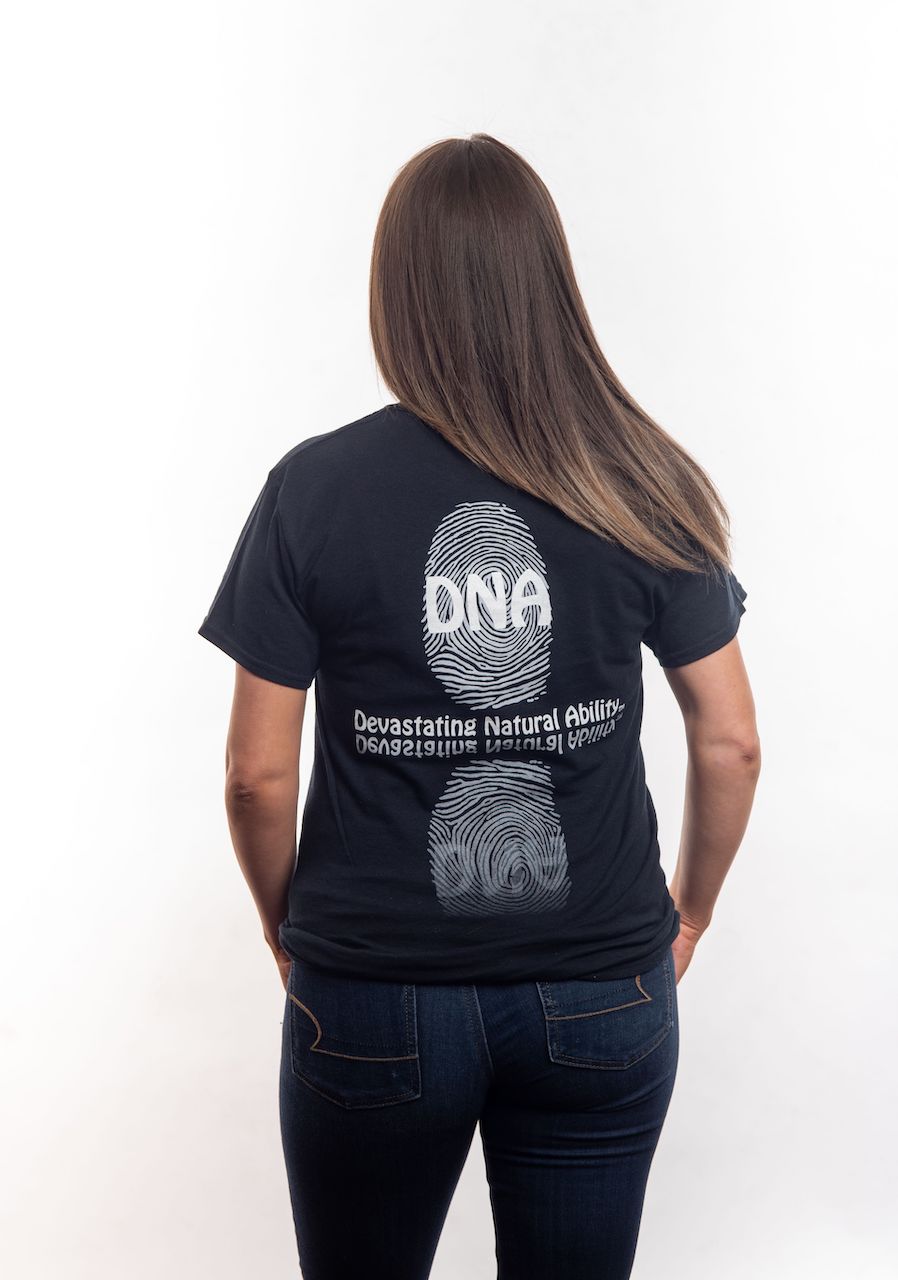 Black DNA Thumbprint Reflection T-Shirt